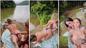Anny Alves faz sexo com amiga as margens do rio